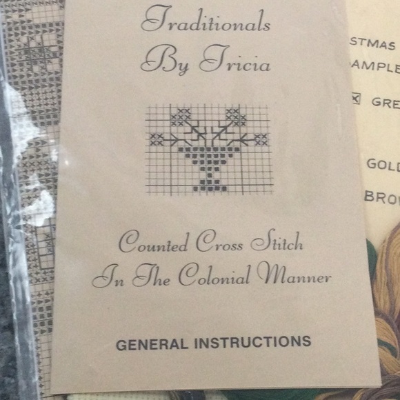 🎄Christmas Village Cross Stitch sampler 1980 in original package never used. - Picture 6 of 6